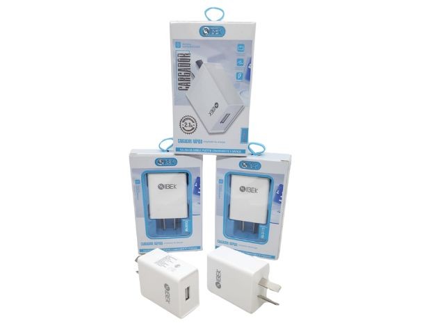 &u+ CARGADOR CELULAR TIPO CABEZAL 2.1A USB IBEK